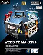 La confezione di Website Maker 4