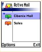 La schermata iniziale di Active Mail 1.20